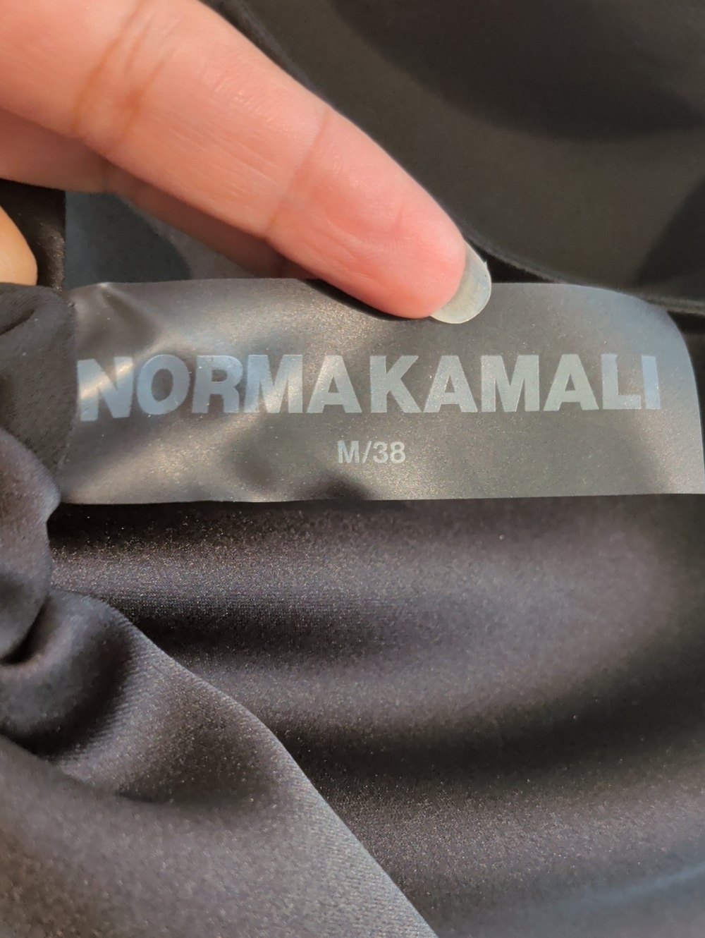 NORMA KAMALI satin cowl neck slip dress - size medium - Picture 2 of 10